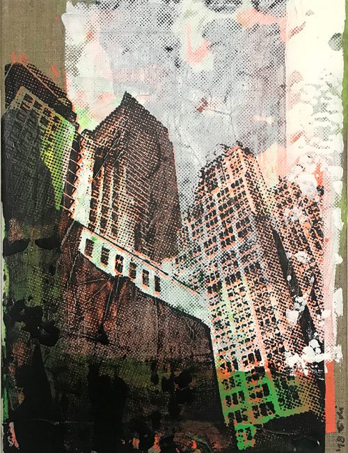 CITY VIBES 1.4 | 2018 Mischtechnik auf Leinwand 30 x 40 cm